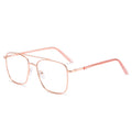 New RedNote Bare Face Ultra-Light Glasses Frame Metal Retro Pair Bridge Blue-Light Glasses Women Photochromic Glasses Women