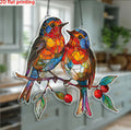 Hot selling beautiful bird acrylic living room courtyard pendant holiday scene decoration pendant gift