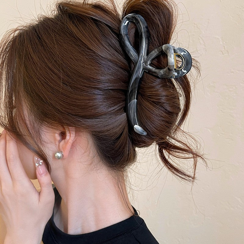 Vintage Brown Bow Hair Claw Clip - view 10