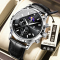Swiss Brand Mens Watch Month Mutual Multifunction Chronograph Time Size Watch Quartz Watch Live Export Bestseller Drop Ship