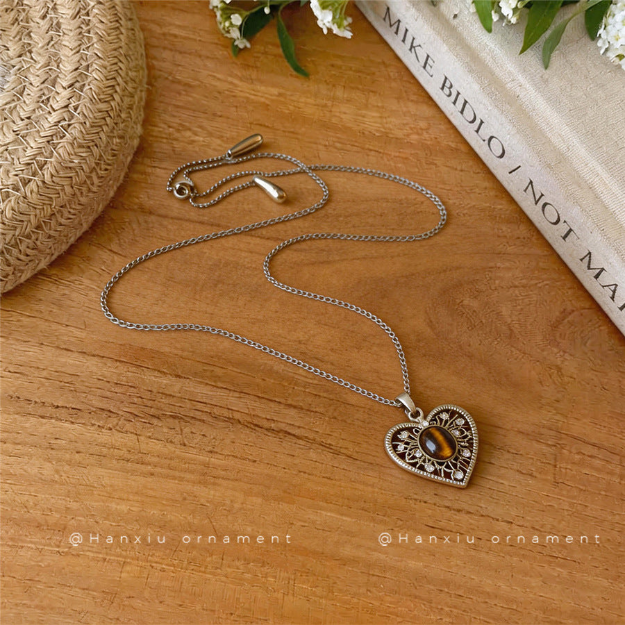 Korean Heart Pendant Adjustable Necklace - view 4