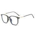New Cold Tea Glasses Frame ins Personality Bare Face Plano Women Korean RedNote Anti-Blue-Light Photochromic Glasses