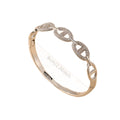 Coated Platinum Full Diamond Pig Nose Bracelet Light Luxury Premium Accessory Bangle Cross-Border Hit Gold Yellow Color Hand Jewelry Wholesale