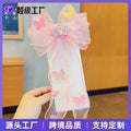 Gem Li Custom Kids Bow Lapel Hair Clip Super Fairy Girls Dispatch Card Small Girl Hair Accessory
