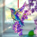 Hot selling beautiful bird acrylic living room courtyard pendant holiday scene decoration pendant gift