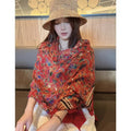 Women's Summer Ethnic Retro Frog Button Sun-Protection Shawl 2026 - As Pictured