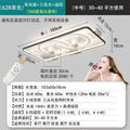 New living room lamp rectangular LED ceiling lamp with fan Nordic brightened intelligent voice control living room main lamp