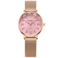 New Womens Watch Fashionable Waterproof Glow Pair Date Self-Winding Mechanical Ladies Watch Student Quartz Drop Ship