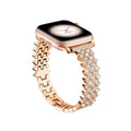Fits iwatch8-1 Third Gen Exquisite Starry Sky Rhinestone Metal Apple Band Honeycomb Band Premium