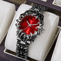 Y2K Year Original y2k Unique-Shaped Claw Piece alabaster Western Grid Premium Niche Waterproof Quartz Watch