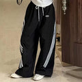 Girls' Drawstring Tee & Wide-Leg Pants Set