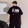 潮牌大码男装夏季新款重磅胖子宽松加肥加大纯棉套头半袖短袖T恤