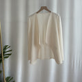 Spring Fashion Slimming Pleated Loose Cardigan + Jacket + Top