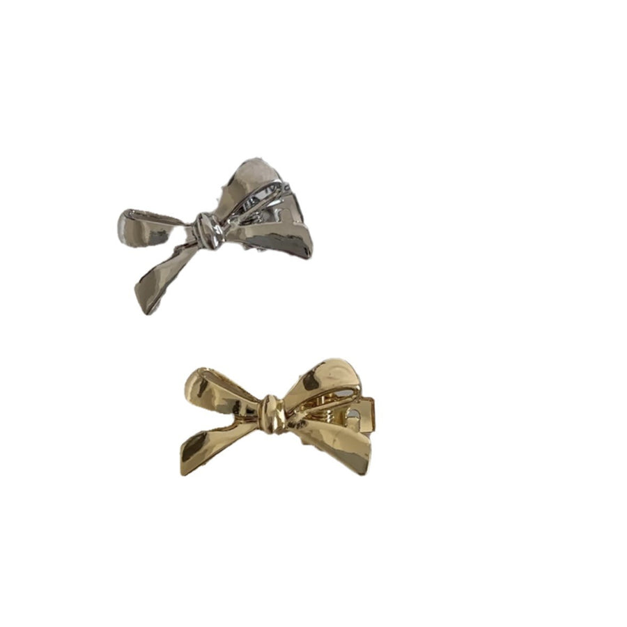 Korean Metal Bow Mini Hair Clip - view 5