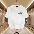 Unisex Casual Cotton T-Shirt - Streetwear Oversized Round Neck Short Sleeve Top
