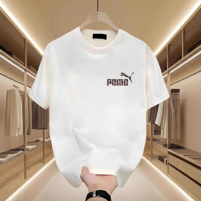 Unisex Casual Cotton T-Shirt - Streetwear Oversized Round Neck Short Sleeve Top