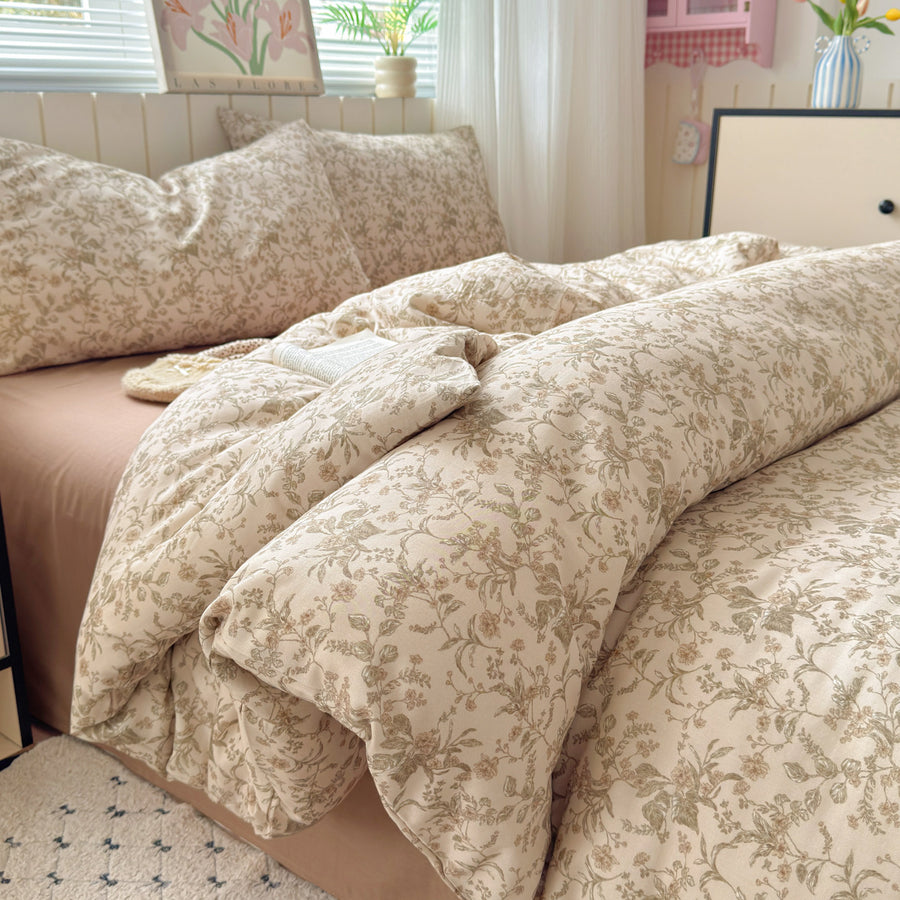 Bunny Floral Double-Gauze Cotton 4-Piece Kids' Bedding Set - view 5