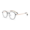 Beesfen New 99814ZM Two-Tone Frame Ultra-Light Aluminum Magnesium Glasses Frame Women Retro Pure Titanium Prescription Glasses Men