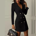 Women's Spring Casual Fashion Long Sleeve Blazer 2026 - As Pictured