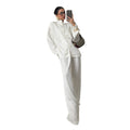 Women's Summer New Chinese Satin Stand Collar Frog Button Shirt + Pants 2-Piece Set 2 - White