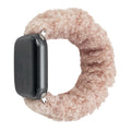 For appleiwatch Watch Band s87 Overseas Spring/Fall Winter Stretch Hair Tie Teddy Wool Combo Band