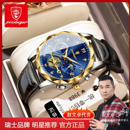 Swiss Brand Multifunction Mens Watch New Chronograph Time Student Men Watch Live Export Bestseller Drop Ship