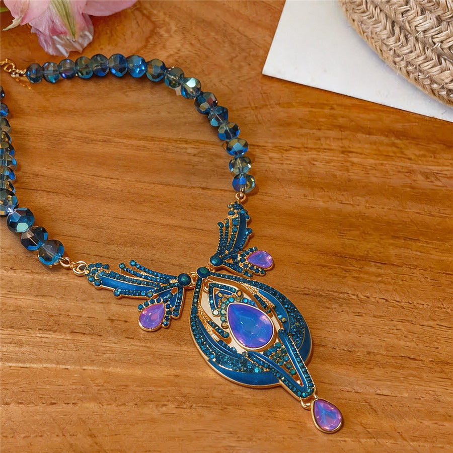 Sparkling Teardrop Pendant Jewelry Set - view 7