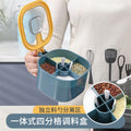调料盒组合套装多格一体厨房用品盐罐家用大全多格带盖收纳调味盒