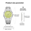 PINTIME / Item Time TikTok Watch Live Bestseller Eight Edge Shape With Screw Silk Wear Jewelry Ring Waterproof Quartz Watch Men