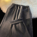 Fall-Winter Petite Lined Elastic Wide Leg Straight Leg Pants