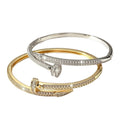 Card Home Classic Stud Bangle Light Luxury Western Fashionable Elegant Hand Jewelry Factory Direct Bestseller Open End Bracelet Jewelry