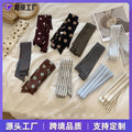 Custom Personality Print Printed Silk Scarf Fine Narrow Long Stripe Neck Tie Collar Scarf Versatile Elegant Tie Dispatch Tie Bag Lapel Wear Jewelry