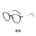 Ultra-Light Pure Titanium 7g Influencer Oval Round Glasses Frame With Rx Prescription Fitted Bare Face Frame Face-Slimming Cinnabar Sun Glasses