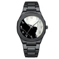 Export Overseas Mens Watch Arabian Dial Alloy Steel Band Premium Waterproof Quartz Watch Factory Direct