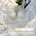 定制69123新品无痕缎面聚拢显廋立体薄杯软钢圈调整型收副乳文胸