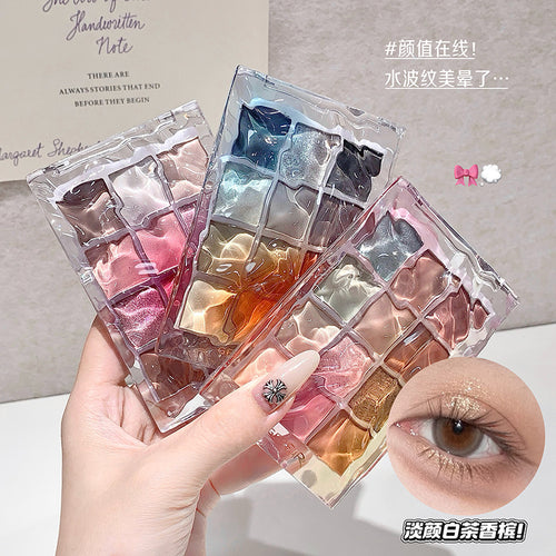 Gege bear水波漾彩眼影盘 韩系妆容十二色多色系日常哑光眼影彩妆