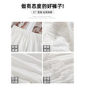 Summer Lace High Waist Asymmetric Mid-Length Long Skirt