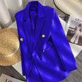 Women's Fall Korean School Loose Blazer + Top 2026 | Casual Blouse - Houndstooth Pants