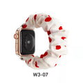 Overseas In Stock Polka Dot Large Scrunchie Watch Band Printed Women Fits apple iwatch Band Apple Hair Tie