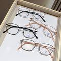 Anti-Blue Light-Changing Reading Glasses HD Portable Elderly Glasses HD Unisex Fashionable Full-Frame Presbyopia Glasses