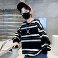 Boys' Striped Pullover Hoodie
