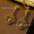 Vintage Accessory Summer New Heavy-Duty Creative Necklace Brooch 2-in-1 Western Artsy Retro Jewelry Set