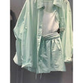 Spring-Summer Vacation Sporty Sun-Protection Shirt + Shorts Set