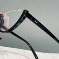 Fashionable Cat-Eye Glasses Ultra-Light Overseas Pro Supply Women Trendy Anti-Blue Plano Half-Rim Prop Bare Face Frame