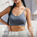 跨境大码一体式吊带美背内衣聚拢防震运动文胸健身瑜伽收副乳胸罩