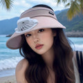 fan hat versatile sun hat empty top hat travel cool women's large eaves dual-purpose men's and women