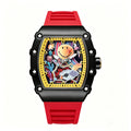 Export Bestseller Trendy Watch Stylish Fashionable Quartz Waterproof Wine Barrel Shape Men Cutout Smiley Watch Drop Ship