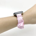Summer New Fits Apple watch Apple Band Narrow Edge Solid Glossy Light Silk Hair Tie Band