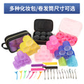 Air Bangs Hair Curler - Instant Volume Rollers with Large Makeup Pouch