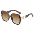 Big Frame Metal Women Sunglasses Western Fashionable Versatile Sunglasses UV-Proof Sunshade Women Sunglasses Premium